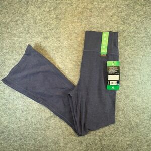 Kirkland Signature Womens Brushed Mini-Flare Pant XL Navy Blue Heathered NWT